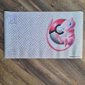 Pokemon Pink and White Playmat with Mew